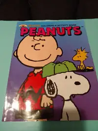 1997 peanuts Charlie Brown and Snoopy unused coloring book 