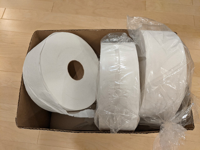 Full Box of 8 Rolls commercial toilet paper in Industrial Kitchen Supplies in Edmonton