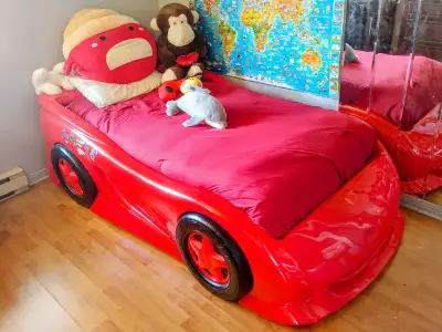 Little Tikes Ferrari Car Bed - simple/twin size for kids - mattress & box spring available - sheets...