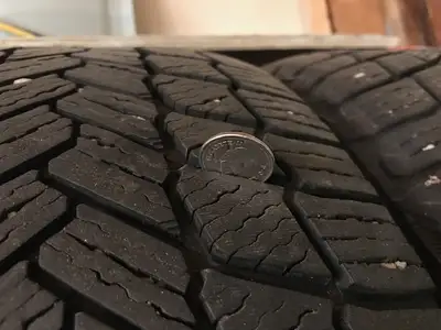 (reasonable tread, sold as is). Cash only. $200 set of 4. It came off of a Toyota Sienna van