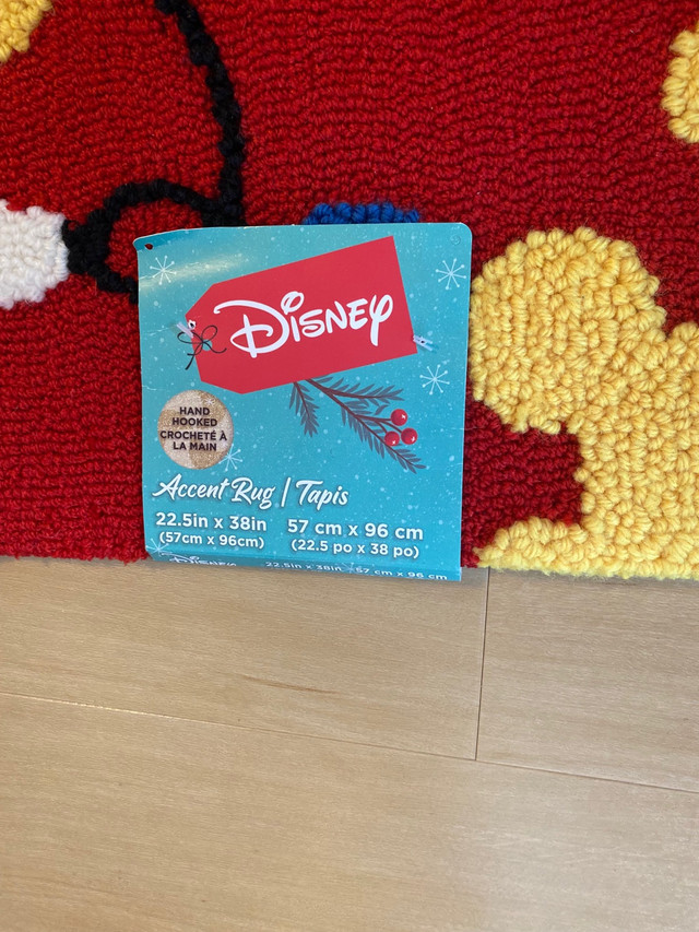 Disney hand hooked Christmas accent rug (brand new)  in Rugs, Carpets & Runners in Dartmouth - Image 3