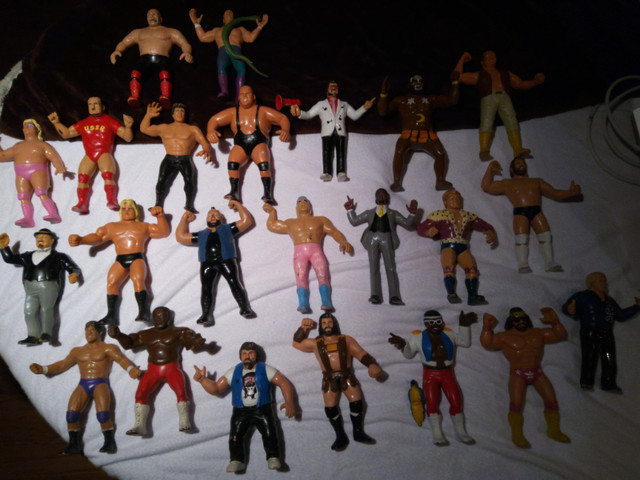 Large Collection of LJN WWF WWE Wresting Figures 1980's LO PRICE dans Art et objets de collection  à Région d’Oakville/Halton