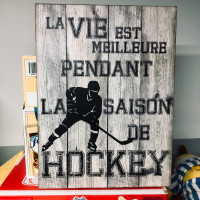 Canva Wall Decor Hockey Canadiens CM National Season 40x30cm