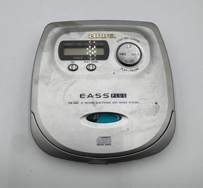 Aiwa Portable CD DISC Player XP-V50 Anti-Shock Grey, View more
