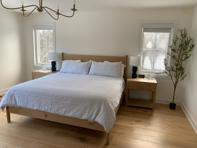 Handmade white oak bed set in Beds & Mattresses in Ottawa
