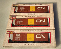 3 LIFE-LIKE PROTO 1000 LE CN 50' NEWSPRINT BOXCARS