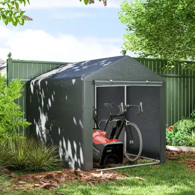 Bicycle Shed with Galvanised Steel Frame and Large Door, View more