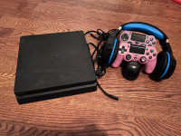 PS4 with games and headset
