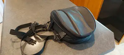 Motorcycle tail bag with raincover. $25. Local pickup only, will not ship. Text to 780-902-6245 woul...