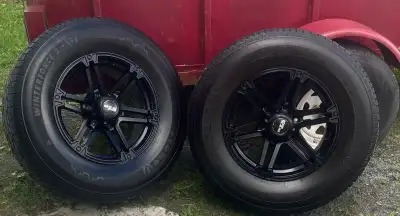 Fits a Toyota 4Runner TRD Off Road 2022 (265/70R17). Winter tires are studded and good for 1-2 seaso...