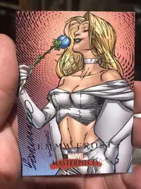 Brandon Peterson signed Emma Frost card 
