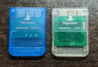Official Sony PlayStation PS1 Memory Cards