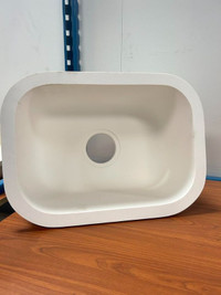 White bathroom basin sink single OBO
