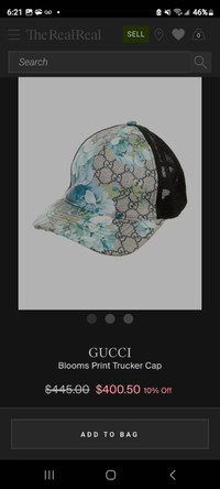 AUTHENTIC GUCCI TRUCKER HAT