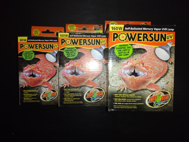 Zoo Med Powersun mercury vapor bulb in Reptiles & Amphibians for Rehoming in City of Toronto