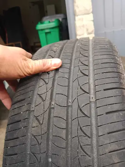 Selling a set of four used tires. The tires are size 205/55 R16. I have all season tires only 1000Km...