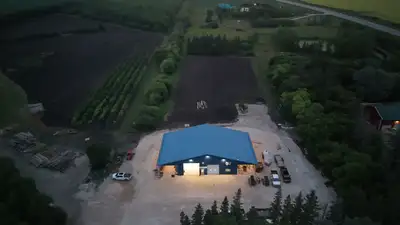 Newer Shop. Located just south of IDC off Hwy 59 on Leblanc Rd. Shop is 3600 sf of heated area with...