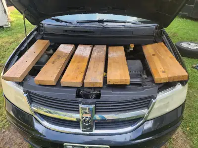 6 Various Hardwood Slabs All 2" Thick 24"  Long Different Width, View more