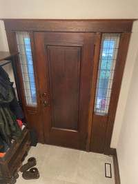Vintage 1920s solid wood front door - excellent condition