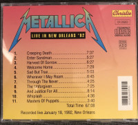 Metallica - Live in New Orleans ‘92 bootleg CD