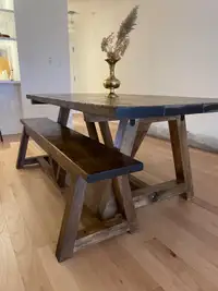 Unique Reclaimed Wood Dining table with Bench Just $850.00