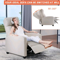 Modern Reclining Chair  Lounge with Fabric