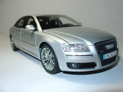 BNIB 1/18 scale diecast model Kyosho Audi A8 4.2 TDI Silver Dealer edition Brand New Conditon! Ultra...
