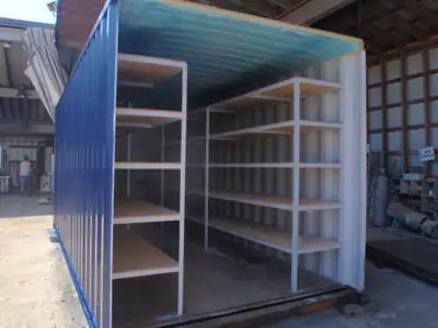 SHELVING FOR SHIPPING CONTAINERS, STORAGE UNITS, SEACAN RACKING, View more
