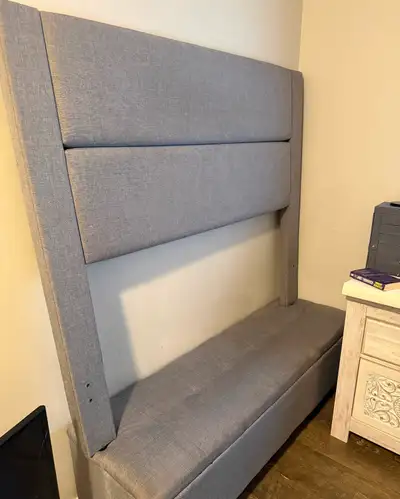 HEADBOARD AND OTTOMAN DOUBLE, View more