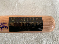 1992 Blue Jays World Series Bat