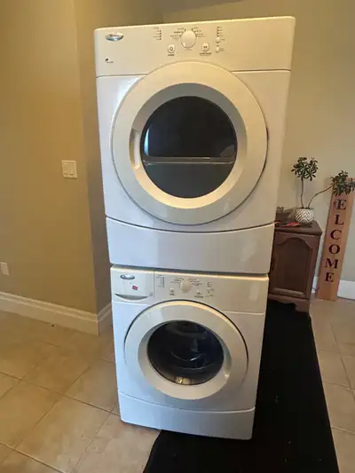 Whirlpool washer and dryer, View more