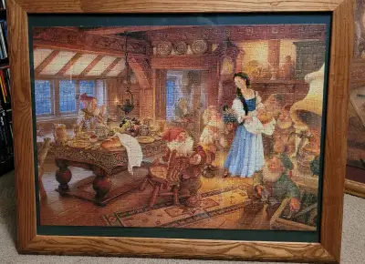 Scott Gustafsson Snow White framed (solid oak) jigsaw puzzle, View more