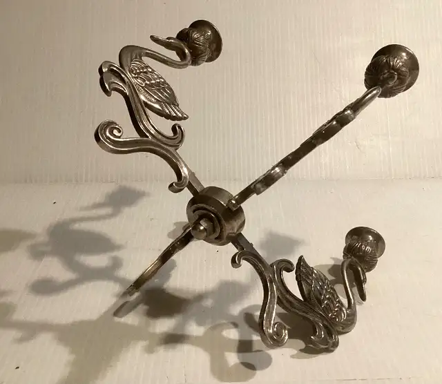 Vintage Silver Plated Swans Candelabra Centrepiece in Arts & Collectibles in St. Catharines - Image 6