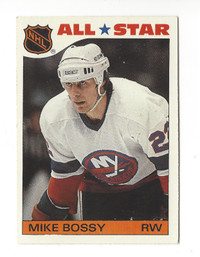 1985-86 Topps Sticker Card #9 Mike Bossy New York Islanders