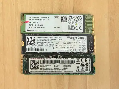 WD / SK /LENOVO 256GB NVMe SSD, View more