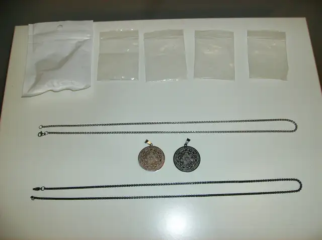 2 NEW Necklaces with Medallions Unisex - Great Gift Ideas !!