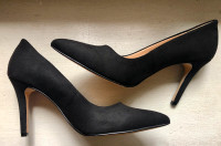 Nine West Classic Tatiana Black Suede Pumps- NWOT - SZ 9