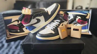 UA Union x Fragment x Jordan 1 Varsity Red/Sport Royal, View more