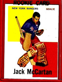 60-61 Topps*JACK McCARTAN*#39 ROOKIE(NEW-YORK RANGERS)HIGH GRADE