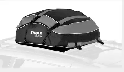 The Thule Quest rooftop cargo bag offers 13 cu ft (supports up to 100 lb) of storage for all your ad...