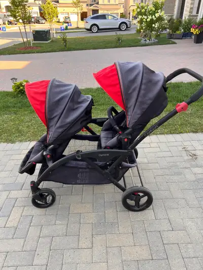 Twin stroller in good condition!!, View more