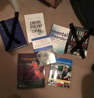 Selling my daughters books from criminology program a Wilfred Laurier. Contact if interested in any...