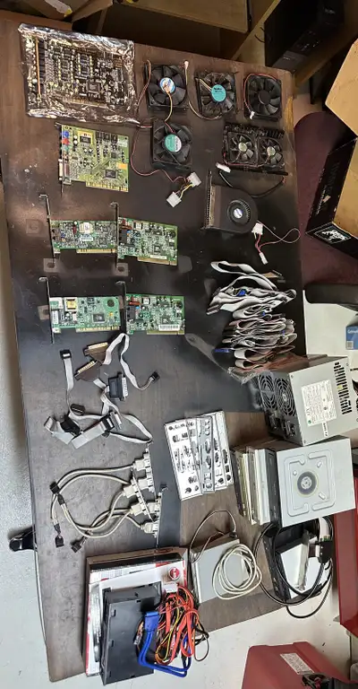 Price is for all selling as lot altogether I'm selling a collection of various computer parts, ide c...