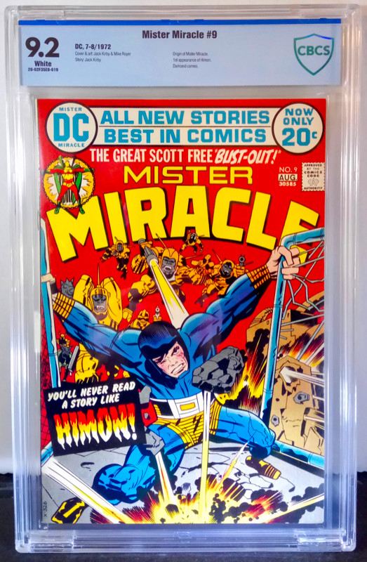 Mister Miracle 9 CBCS 9.2 DC 1972 Jack Kirby Origin Mister Mirac dans Bandes dessinées  à Ville de Montréal
