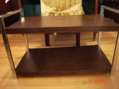 ** Vintage Wood and Metal Tables **, View more