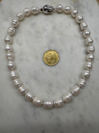 Freshwater Cultured Semi-baroque Pearl Necklace