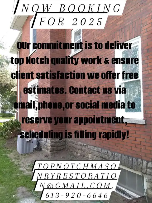 Top Notch Masonry & Restoration in Brick, Masonry & Concrete in Trenton - Image 7