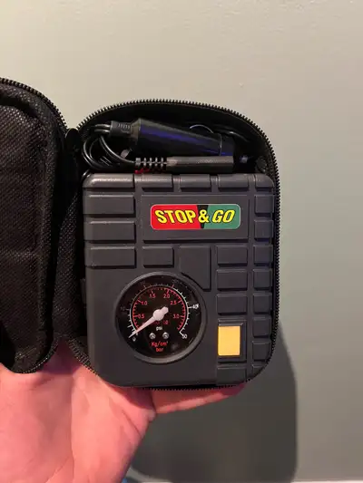 Selling this portable mini air compressor that can get you out of a tight spot if you’re out on the...