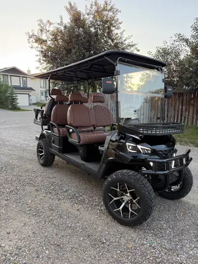Brand new SD launch 100 cart Six seats, rear seats flip into a flat cargo area, 100amp hour battery,...