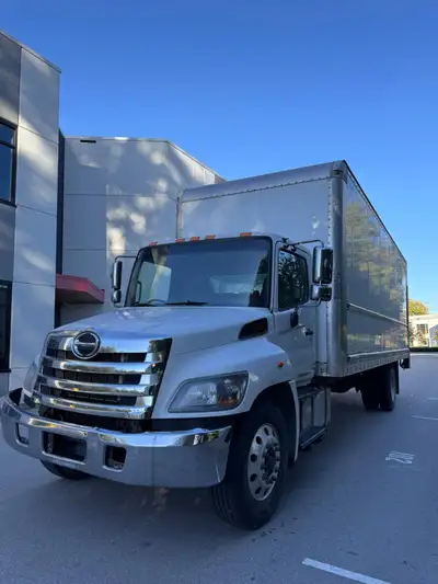 2018 HINO 338 HIGH CUBE – 26’ Box – 5500 lb Maxon Railgate – Excellent Condition Price: $58,888 Sell...